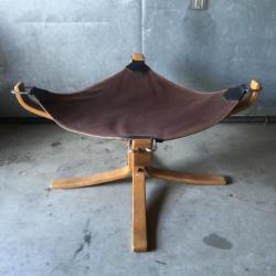 Vintage Sigurd Ressel footstool Vatne Mobler Norway jaren 60