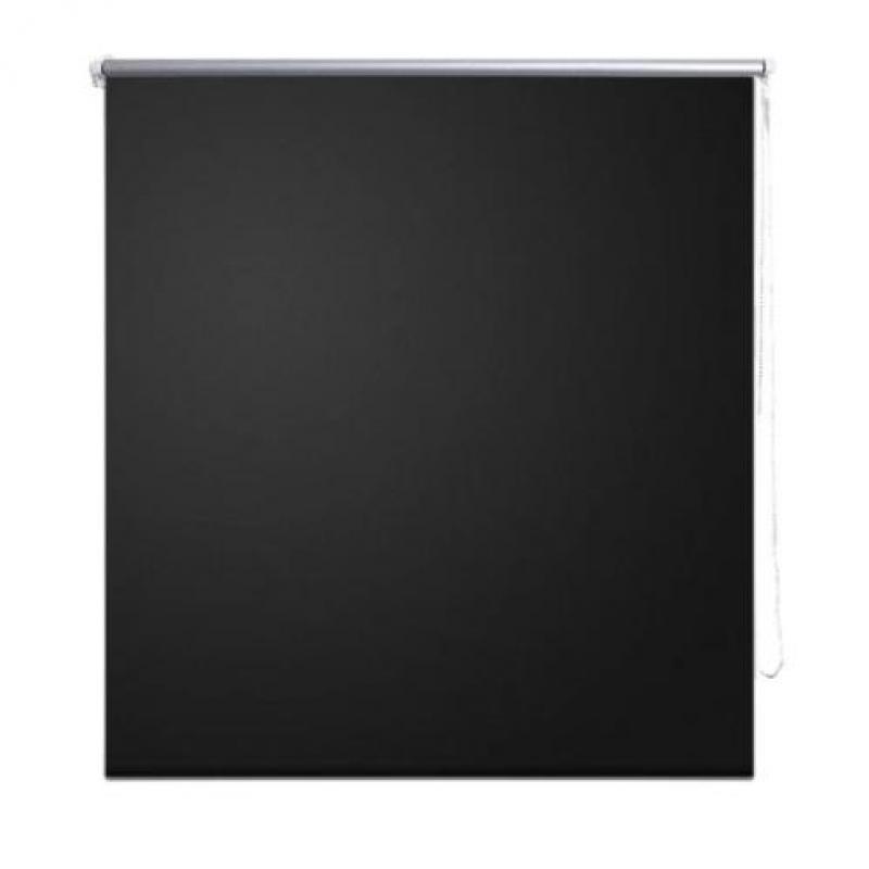 vidaXL Rolgordijn verduisterend 120 x 175 cm zwart