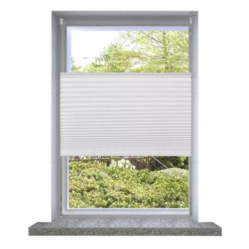 vidaXL Plisséjaloezie 40x125 cm wit