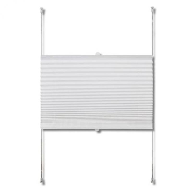 vidaXL Plisséjaloezie 40x125 cm wit