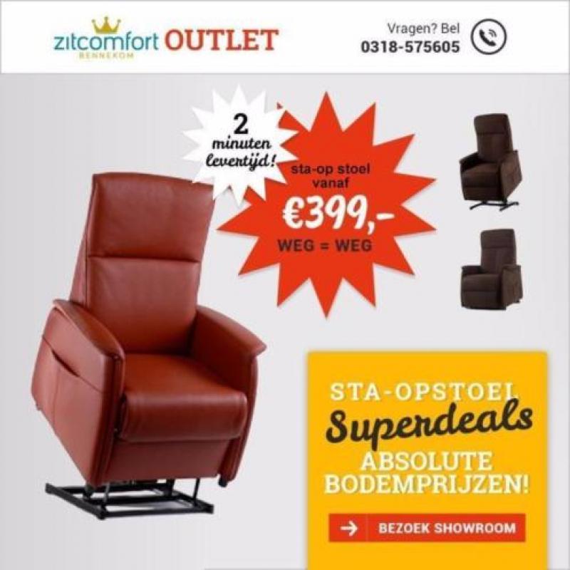 Goedkoopste Sta Op Stoel - NIEUW - Elektrische VA € 295,-
