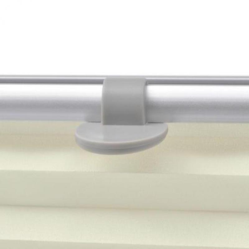 vidaXL Rolgordijn geplooid crème F06