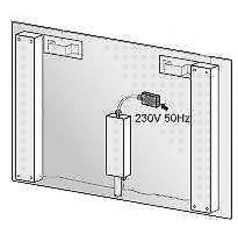 Led Spiegel met swipe sensor