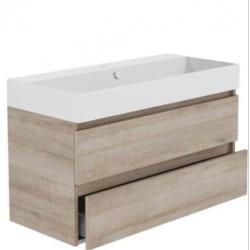 Primabad coast 100 cm met dubbele wasbak nieuw in de doos
