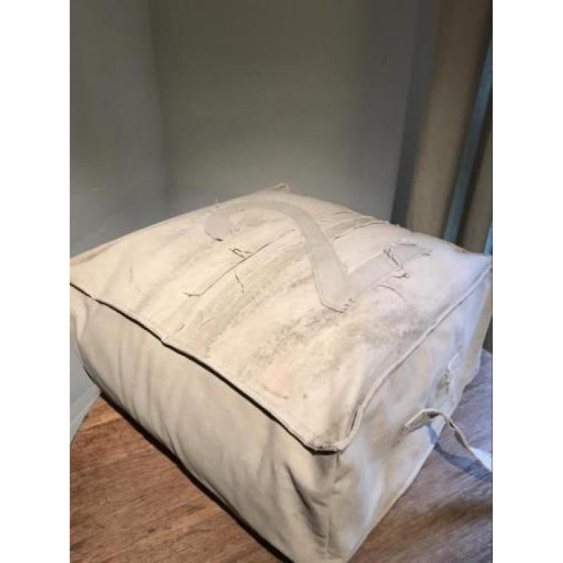 Poef zitzak canvas