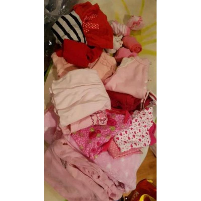 Pakket baby meisjes kleding 18 stuks. Maar 50/56 zgan