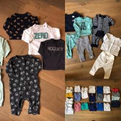 Pakket met 39 stuks, Petit bateau, Z8, Tumble ‘n dry 50 & 56