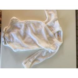 3 Joha rompertjes van merino wol, maat 50