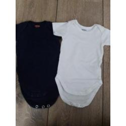 2 zgan Hema stretch rompers 50 - 56