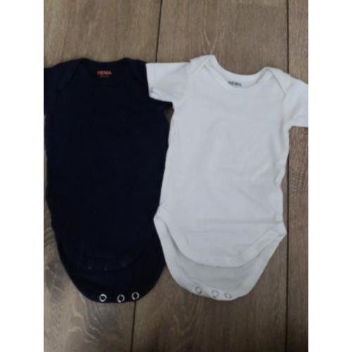 2 zgan Hema stretch rompers 50 - 56