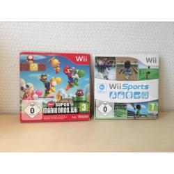 Complete super Mario Bros Wii pack! Incl extra controle!