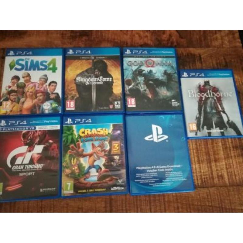 Ps4 pro 1TB! Met 7 games en 2 controllers!!!